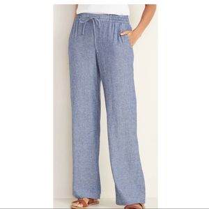 Old Navy Mid Rise Wide Leg Denim Blend